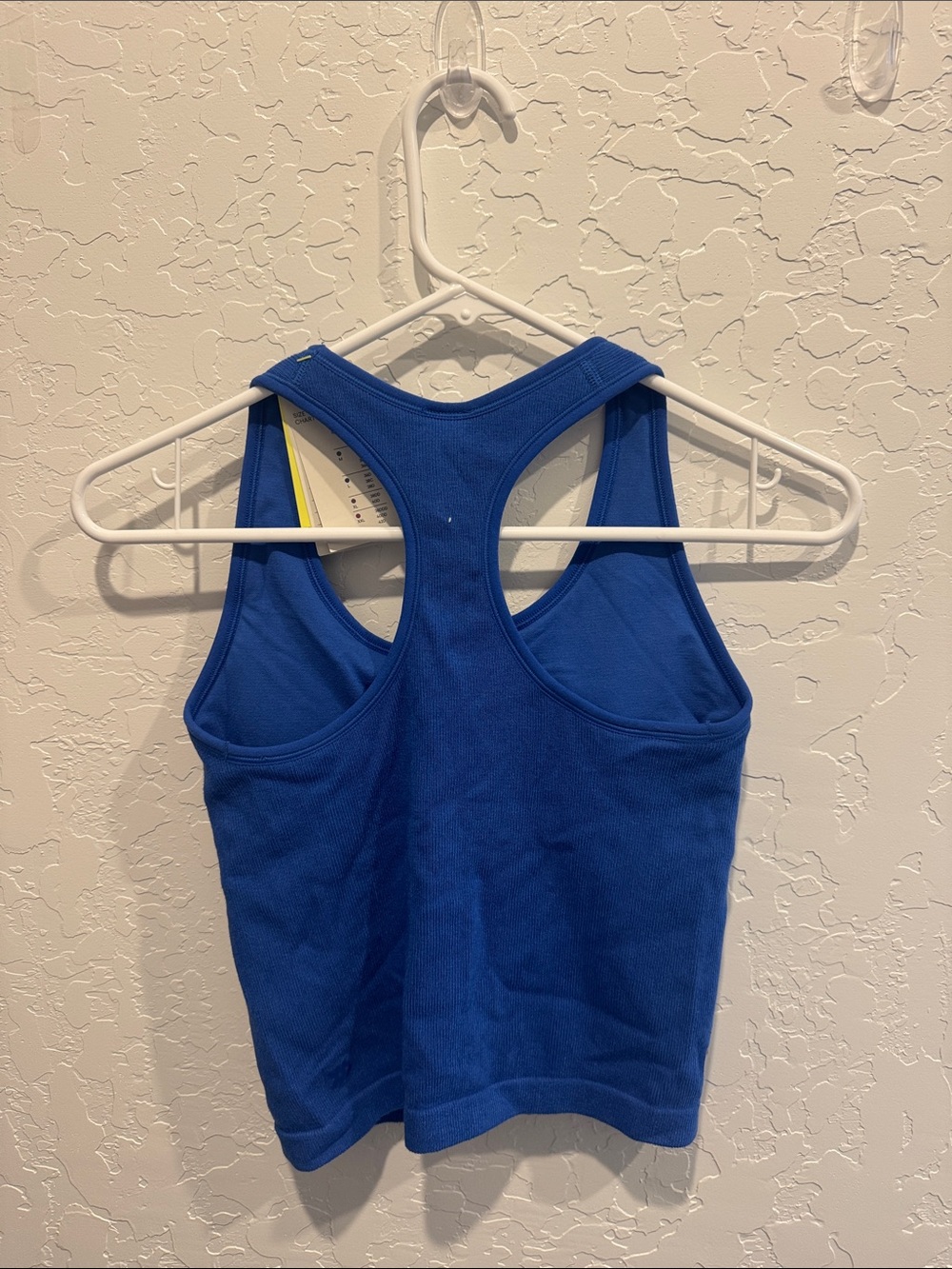 all in motion Royal Blue Ribbed Racerback Tank - Picture 4 of 4